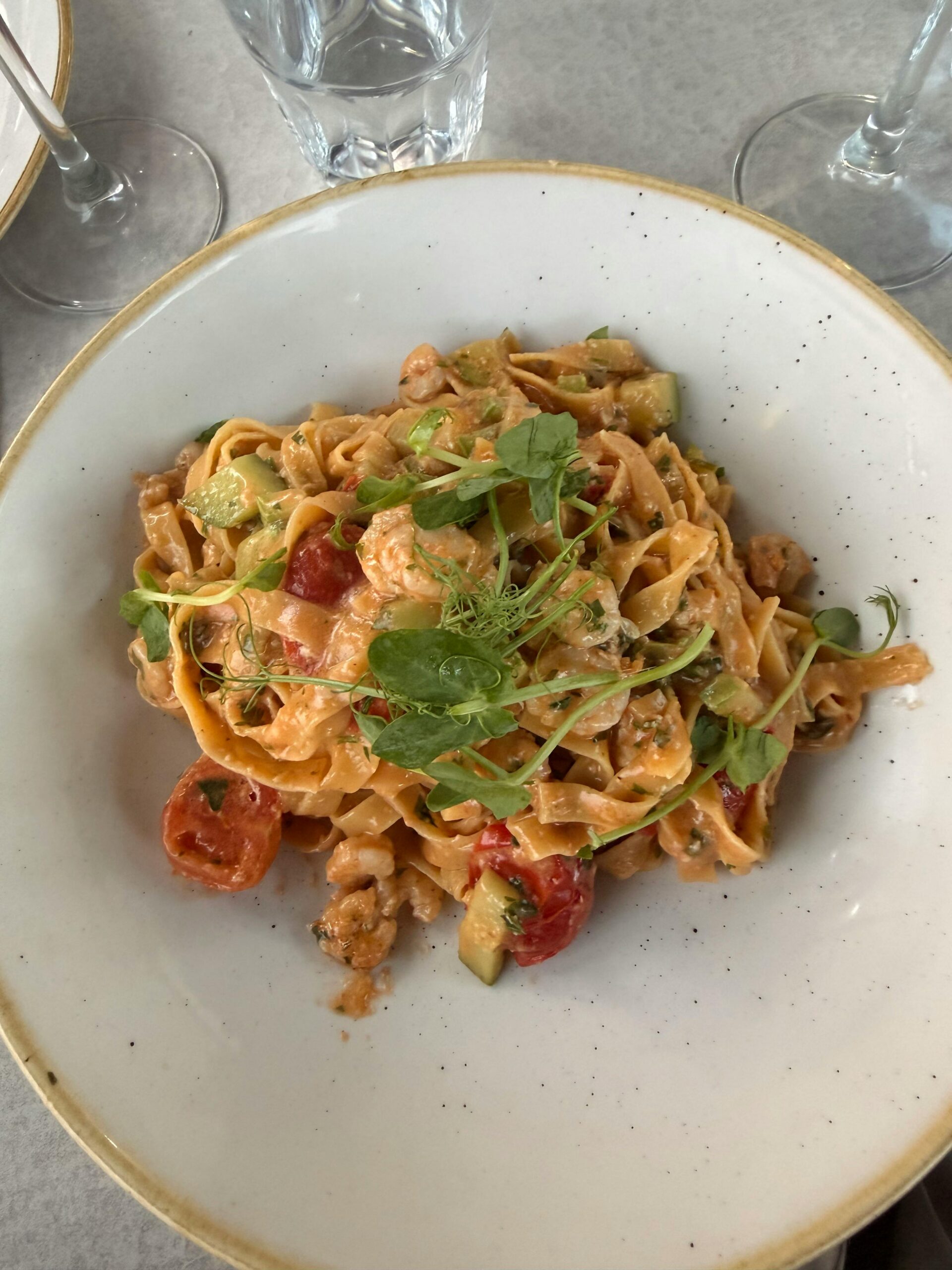 Pasta scampi diabolique